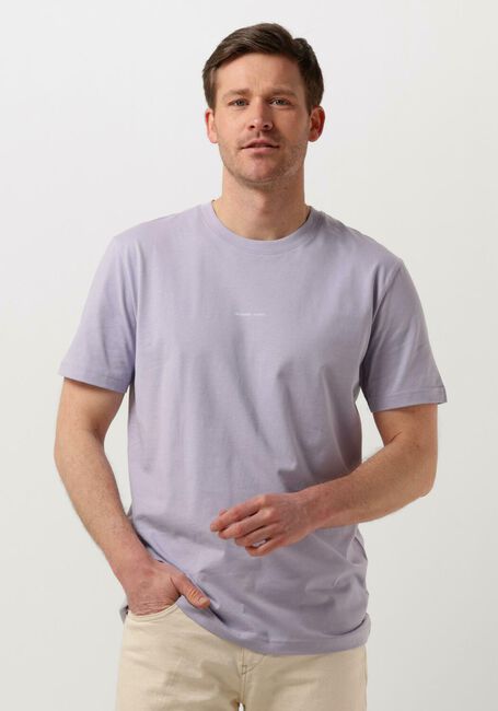 Lila SELECTED HOMME T-shirt SLHATLAS PRINT SS O-NECK TEE - large