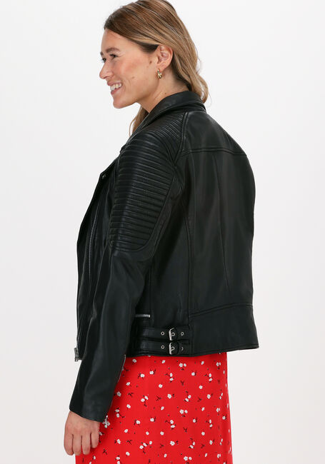 Schwarze GOOSECRAFT Lederjack BIKER116 - large