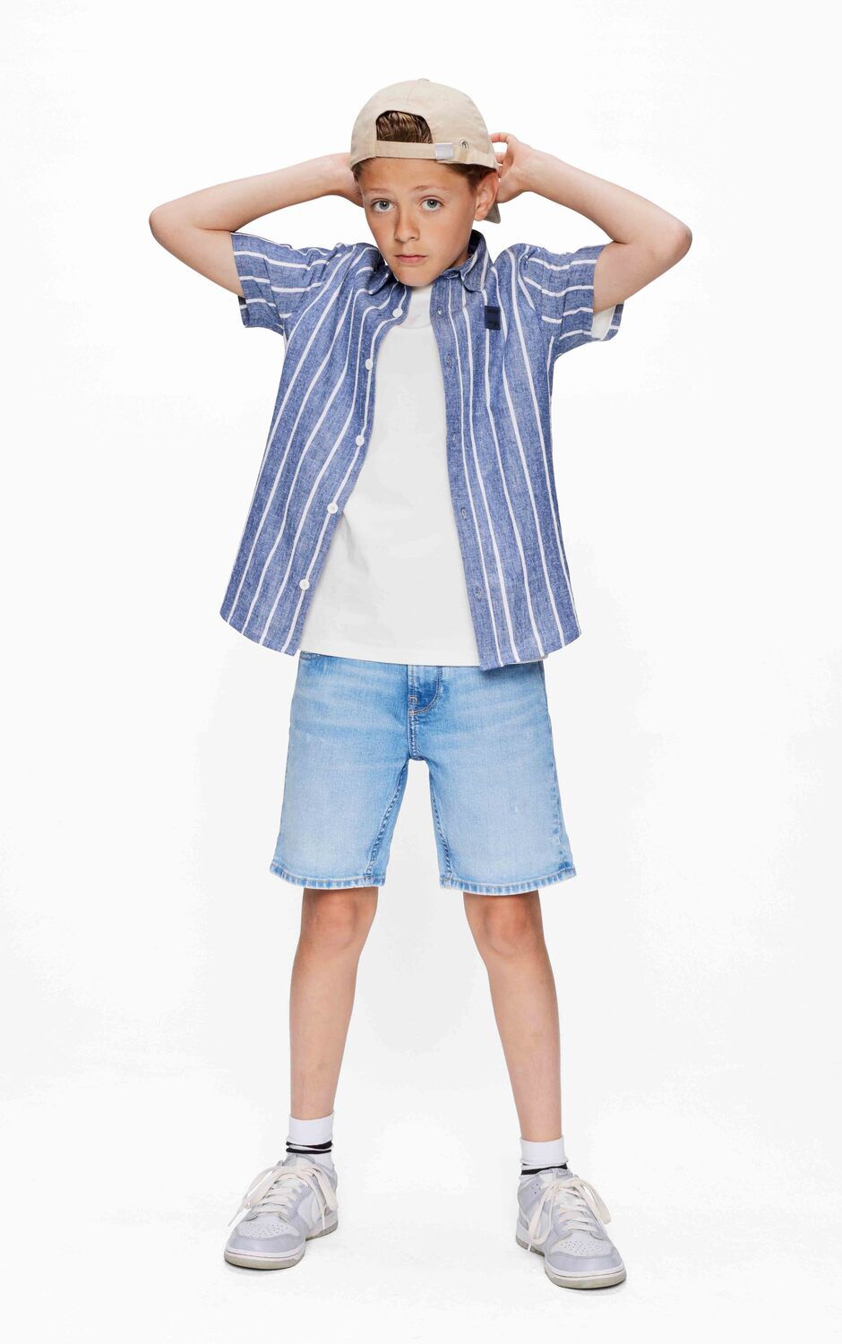 Dunkelblau RETOUR Casual-Oberhemd FLORIS - large