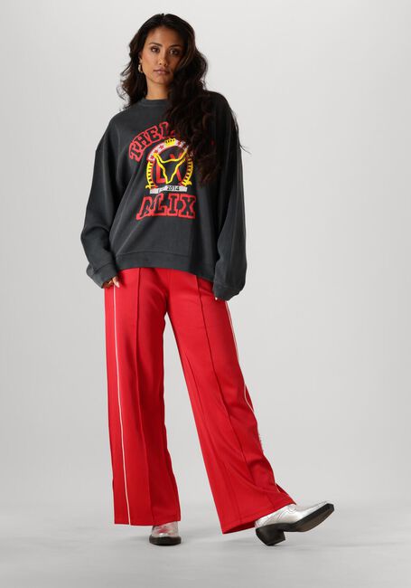 Schwarze ALIX THE LABEL Sweatshirt LADIES KNITTED VINTAGE PAINT SWEATER - large