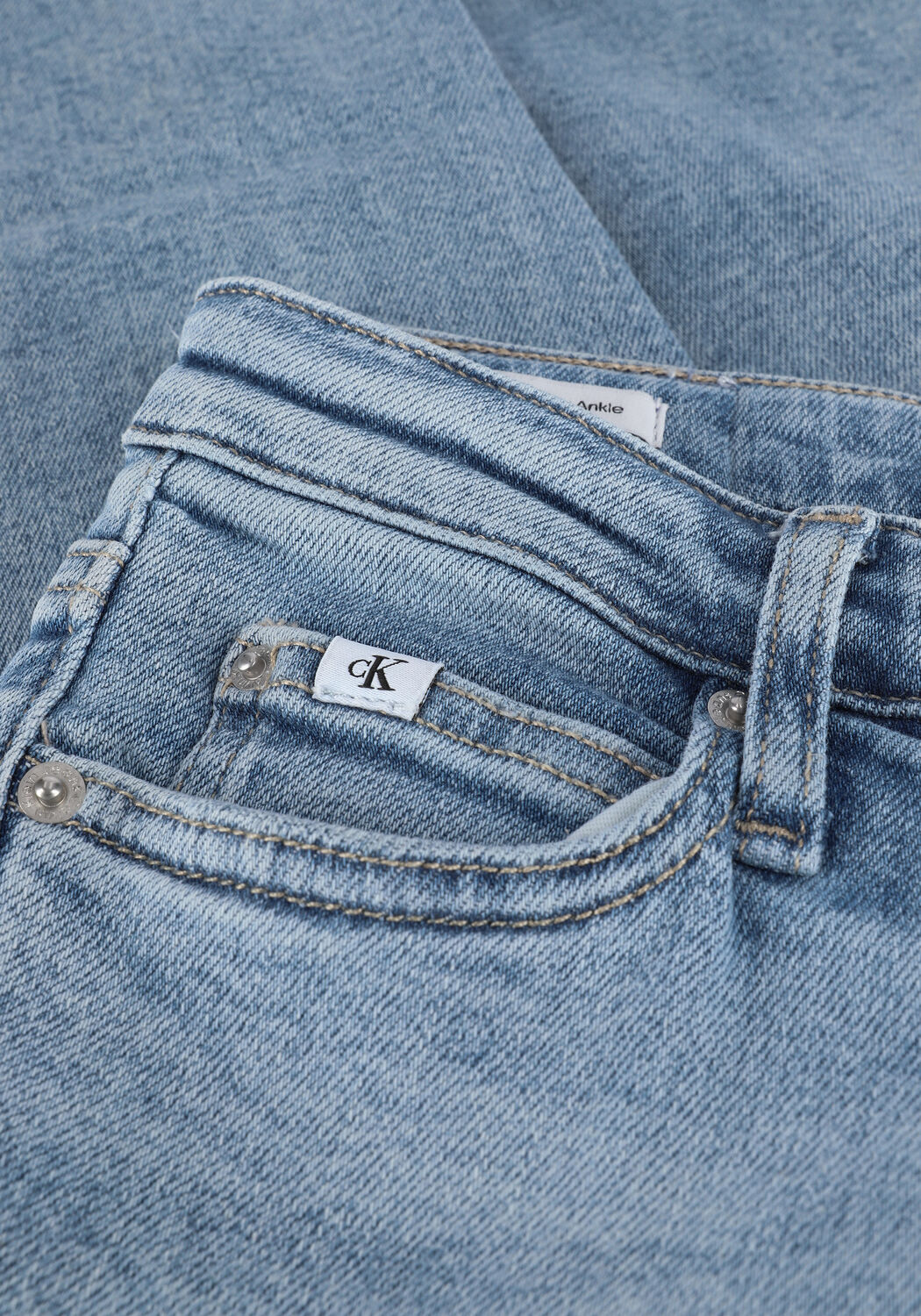 Hellblau CALVIN KLEIN Skinny jeans MID RISE SKINNY ANKLE - large