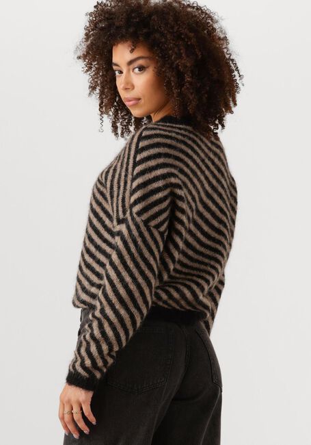 Schwarze BY-BAR Pullover DIAGONAL NATURAL PULLOVER - large