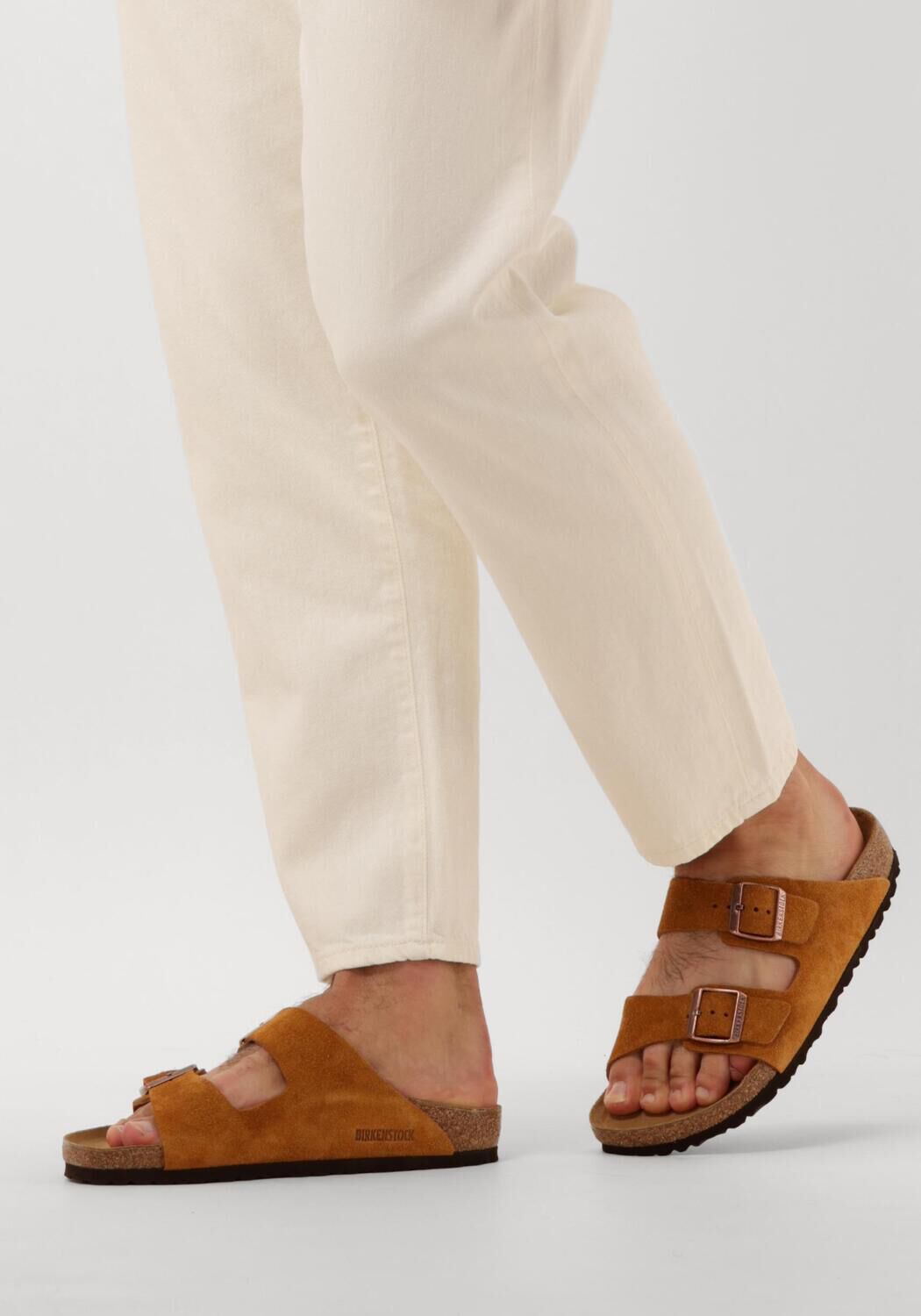 Cognacfarbene BIRKENSTOCK Pantolette ARIZONA HEREN - large