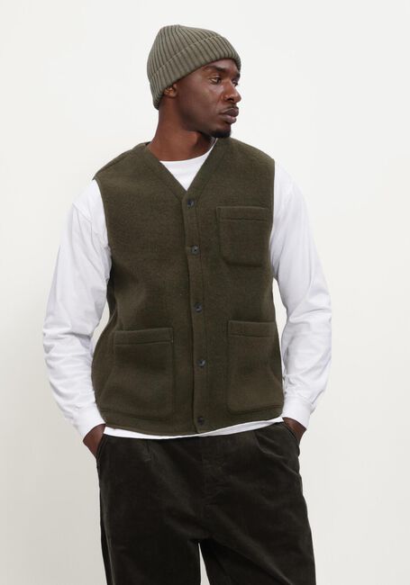 Gr&uuml;ne ANERKJENDT Strickjacke AKRASMUS BOILED WOOL - large