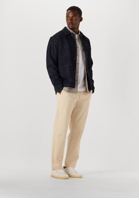 Beige SELECTED MEN Casual-Oberhemd SLHREGNOAG MIX BDWN LS SHIRT CAMP - large