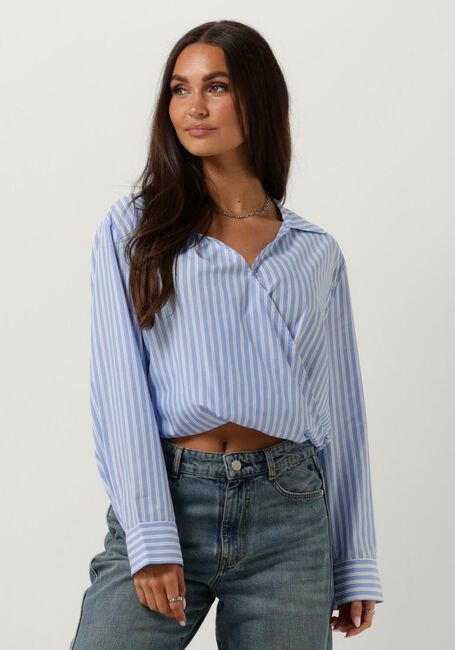 Blaue ANOTHER LABEL Blusen ELSIE TOP L/S - large