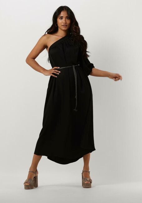 Schwarze SUMMUM Midikleid DRESS QUINTY SILKY TOUCH - large