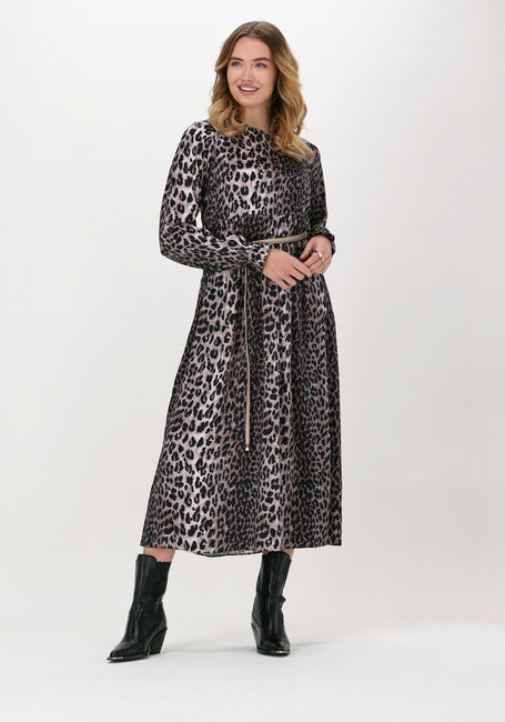 Braune CATWALK JUNKIE Midikleid DR WILD LEOPARD - large