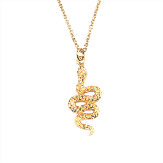 Goldfarbig ATLITW STUDIO Armb&auml;nder SOUVENIR NECKLACE SNAKE - large