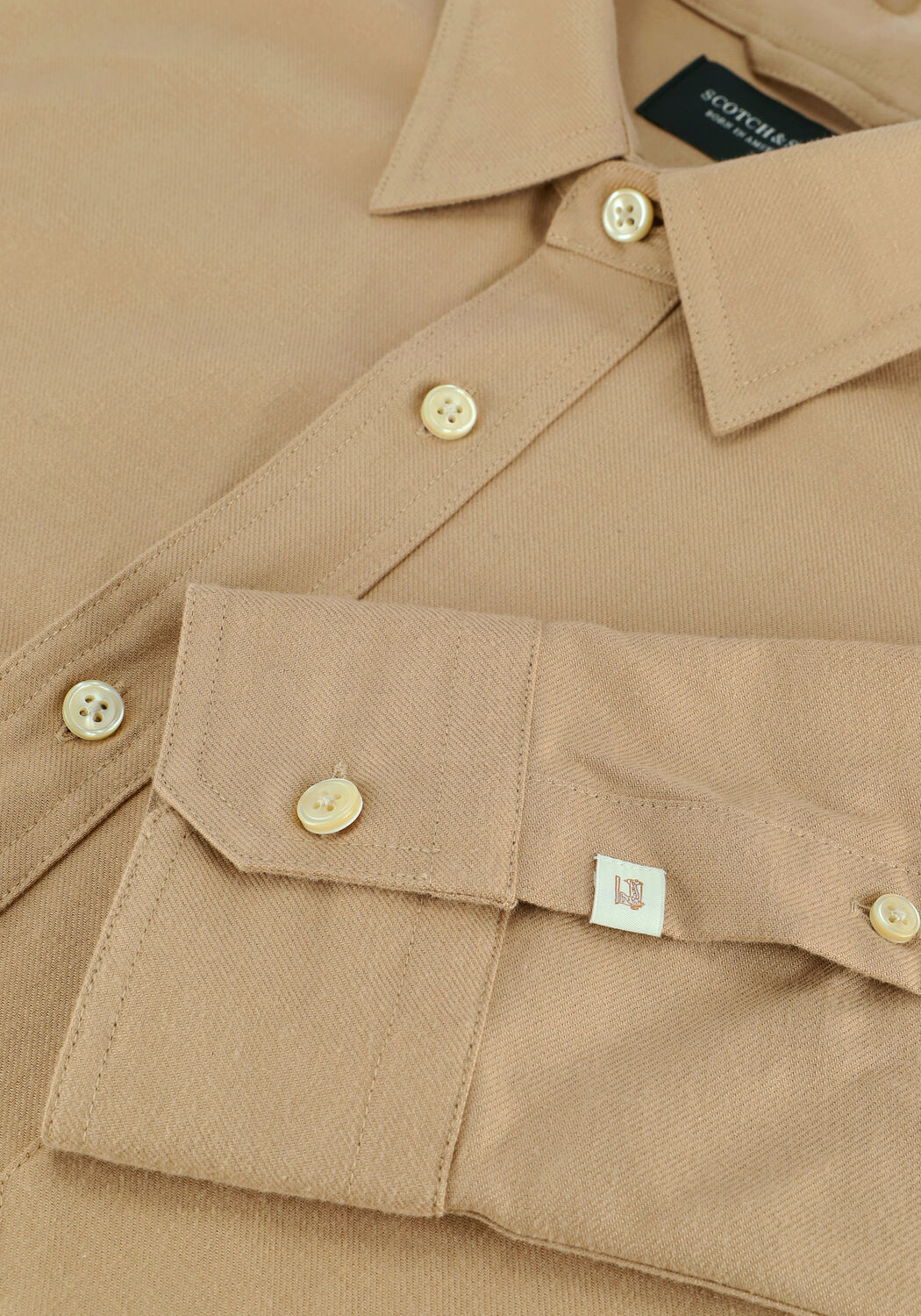 Beige SCOTCH & SODA Casual-Oberhemd 163332 - SEASONAL RELAXED-FIT - large