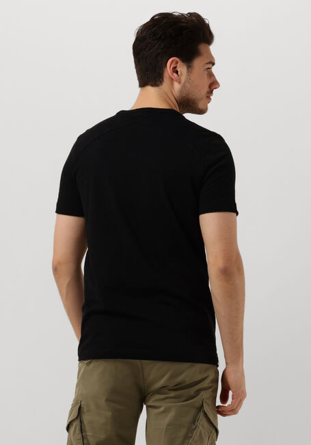 Schwarze CAST IRON T-shirt SHORT SLEEVE R-NECK ORGANIC COTTON SLUB ESSENTIAL - large