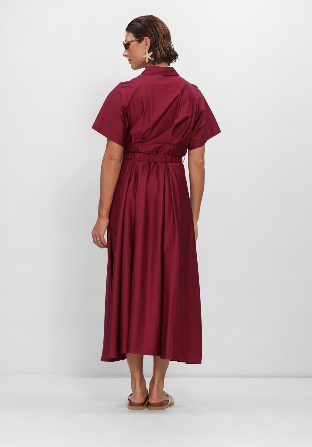 Bordeaux Y.A.S. Kleider YASSIMANA SS LONG DRESS - large