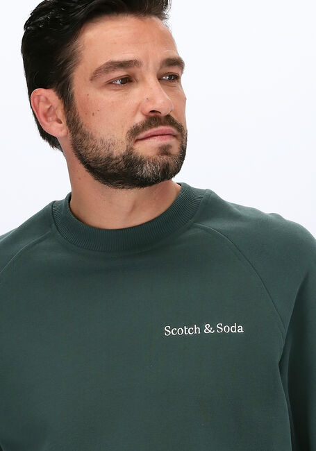 Grüne SCOTCH & SODA Sweatshirt FELPA CREWNECK SWEAT IN ORGANI - large