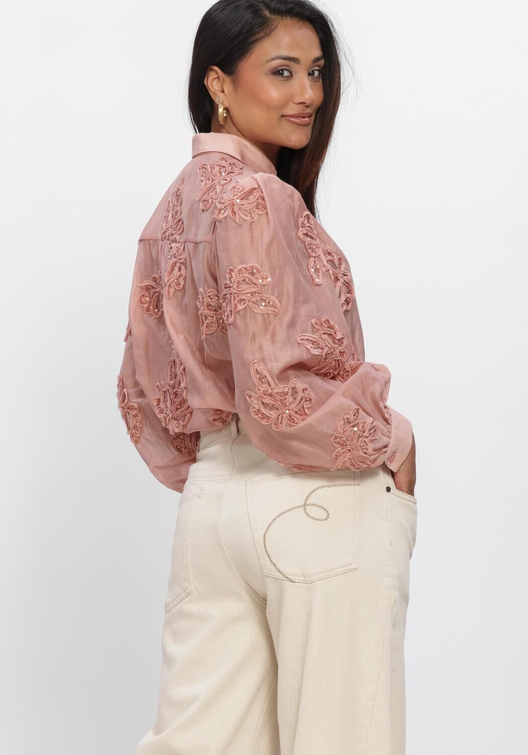 Rosane NUKUS Blusen ANTONELLA BLOUSE PAILLET FLOWER - large