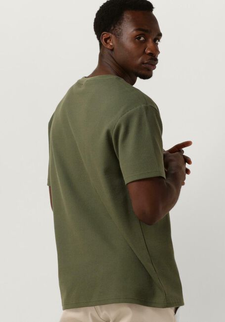 Olive ANERKJENDT T-shirt AKKIKKI S/S WAFFLE TEE - large