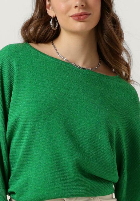 Gr&uuml;ne NUKUS Top BATWING PULLOVER LUREX - large