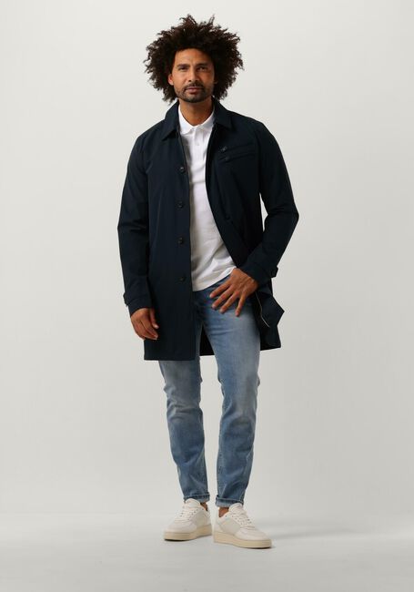 Blaue VANGUARD Mäntel LONG JACKET POLY SOFT TOUCH V-COAT - large