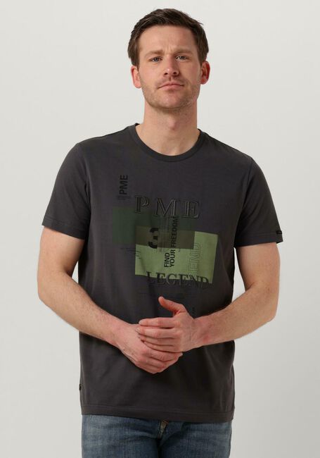 Dunkelblau PME LEGEND T-shirt SHORT SLEEVE R-NECK SINGLE JERSEY MERCERISED - large