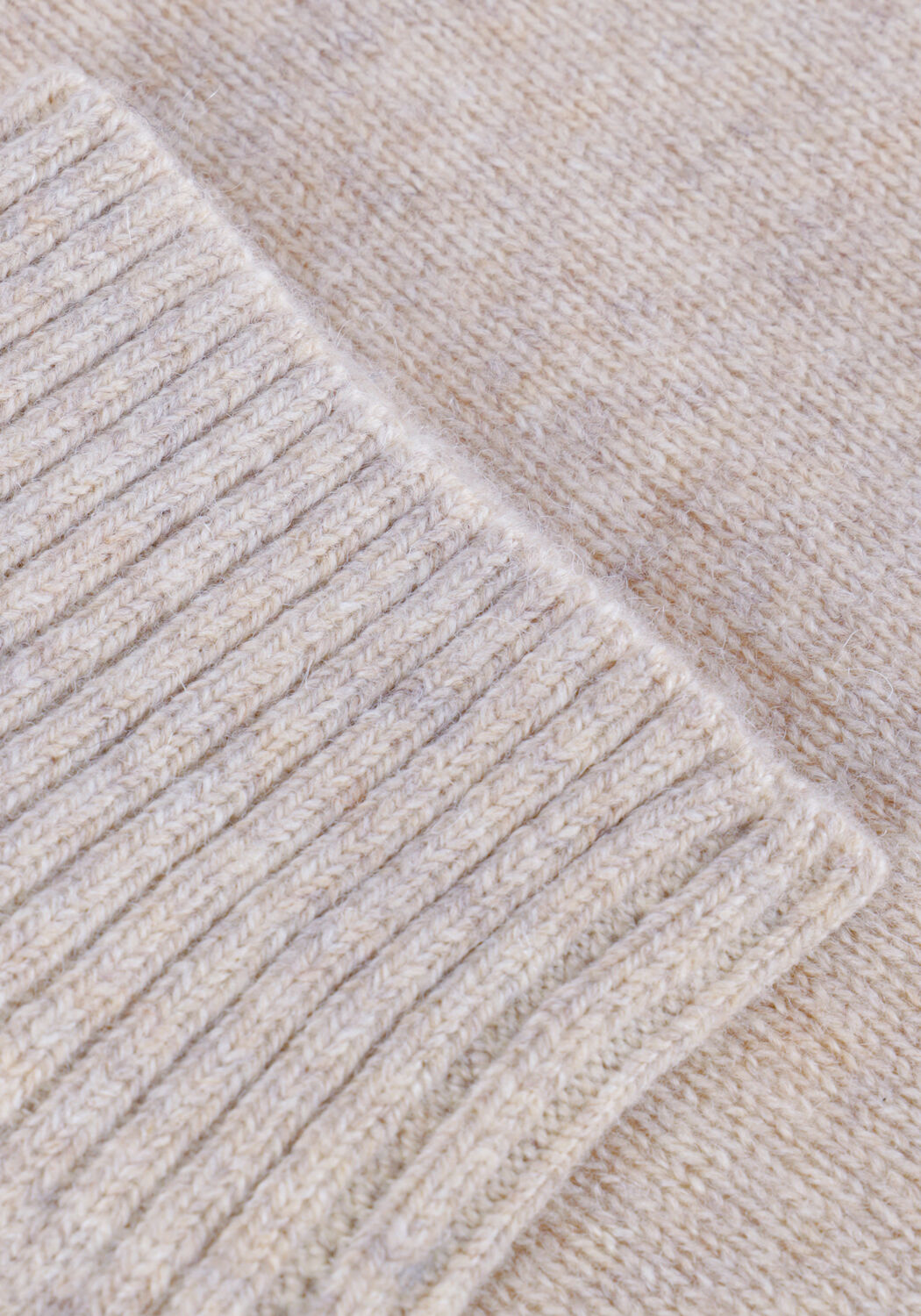 Beige SELECTED MEN Pullover NEWCOBAN LAMBS WOOL CREW NECK W - large