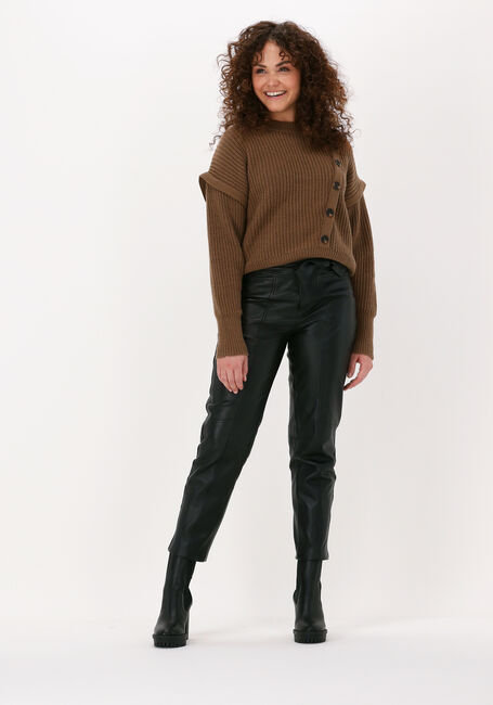 Braune CO'COUTURE Pullover ROWIE FRONT BUTTON KNIT - large