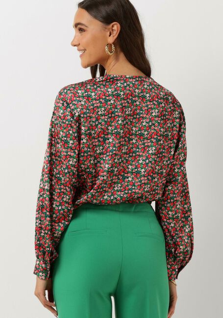 Grüne ANOTHER LABEL Blusen FILOU FLOWER TOP L/S - large