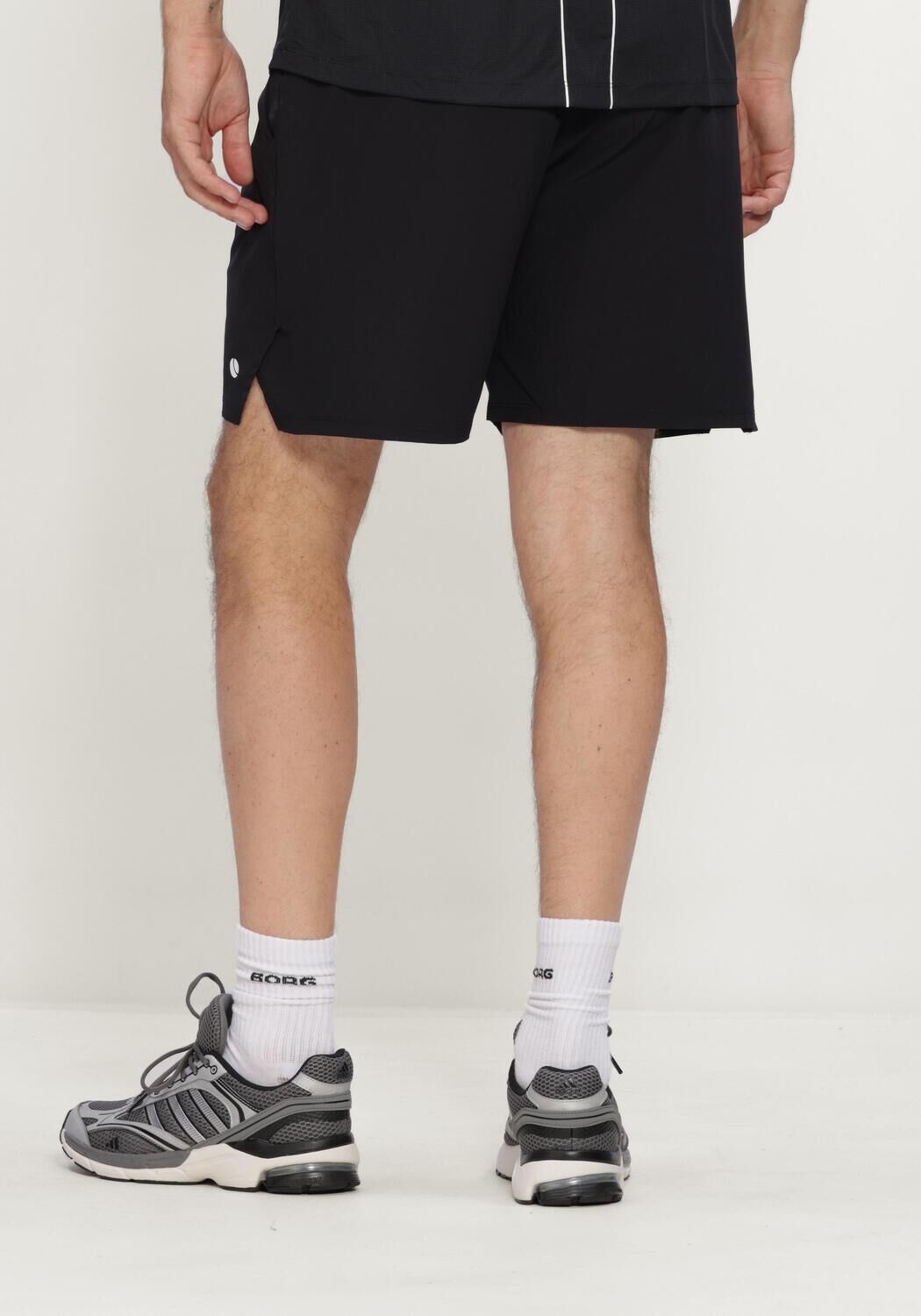 Schwarze BJORN BORG Kurze Hose ACE RACQUET 7 SHORTS - large