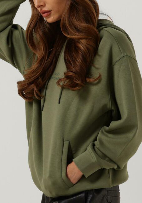 Olive MSCH COPENHAGEN Pullover IMA Q LOGO HOOD SWEATSHIRTR - large