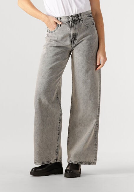 Graue CALVIN KLEIN Wide jeans THE WIDE LEG - large