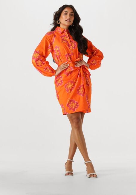 Orangene NOTRE-V Minikleid NV-FLEURETTE - large