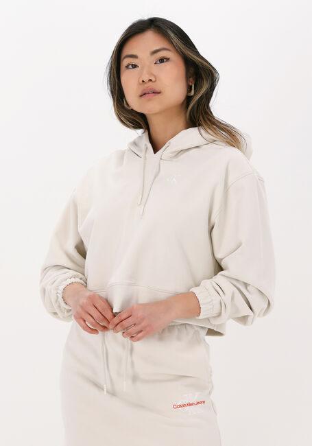 Nicht-gerade weiss CALVIN KLEIN Pullover TWO TONE MONOGRAM HOODIE - large