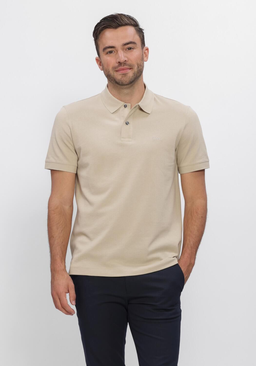 Beige BOSS BLACK Polo-Shirt PALLAS - large