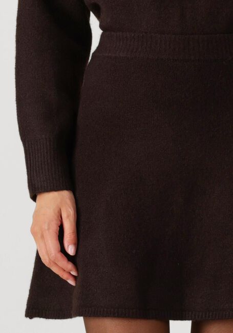 Braune NEO NOIR Minirock GISA KNIT SKIRT - large