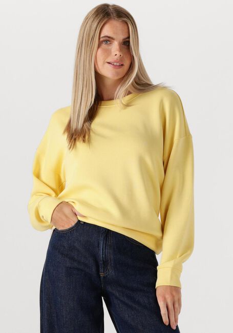 Gelbe MSCH COPENHAGEN Pullover MSCHIMA Q SWEATSHIRT - large