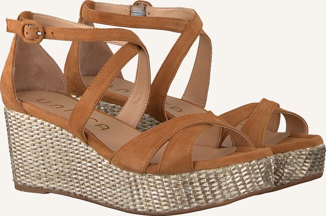 Cognacfarbene UNISA Flache Sandalen KACY Cognacfarbene UNISA Flache Sandalen KACY - large