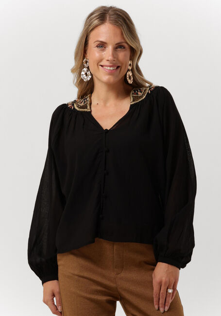 Schwarze LOUIZON Blusen WOOHOO TOP - large