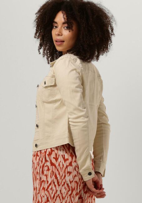 Beige OBJECT Jeansjacke OBJWIN NEW DENIM JACKET NOOS - large