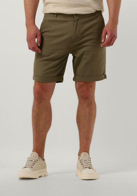 Olive SELECTED HOMME Jeans SLHCOMFORT-LUTON FLEX SHORTS - large