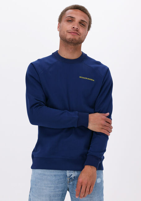 Blaue SCOTCH & SODA Pullover UNISEX CREWNECK SWEATSHIRT - large