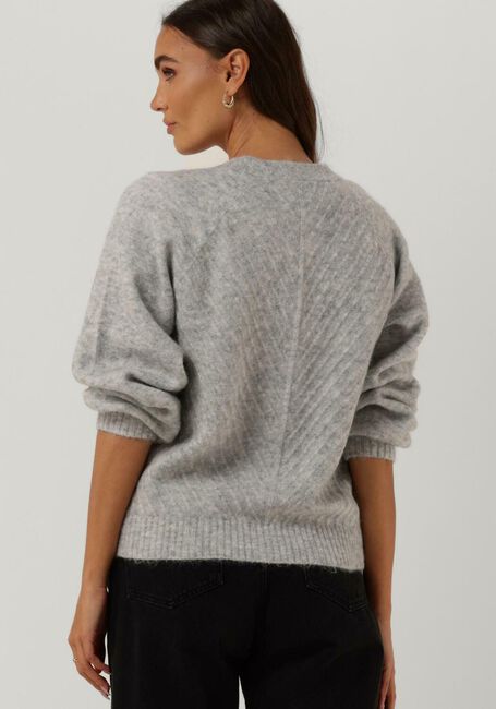Graue SELECTED FEMME Strickjacke SIF SISSE LS KNIT CARDIGAN - large
