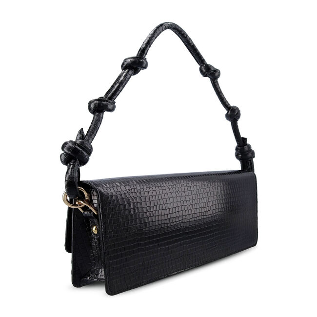 Schwarze JAN JANSEN Umhängetasche CLIMBING BAGUETTE BAG - large