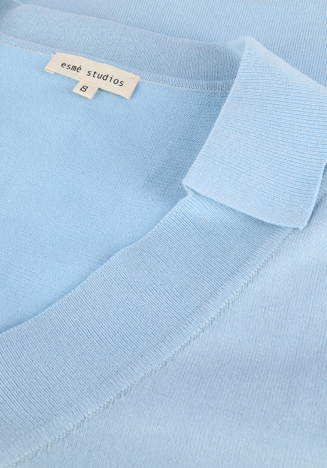Hellblau ESM&Eacute; STUDIOS Top MAE 2/4 LOOSE POLO BLOUSE KNIT - large