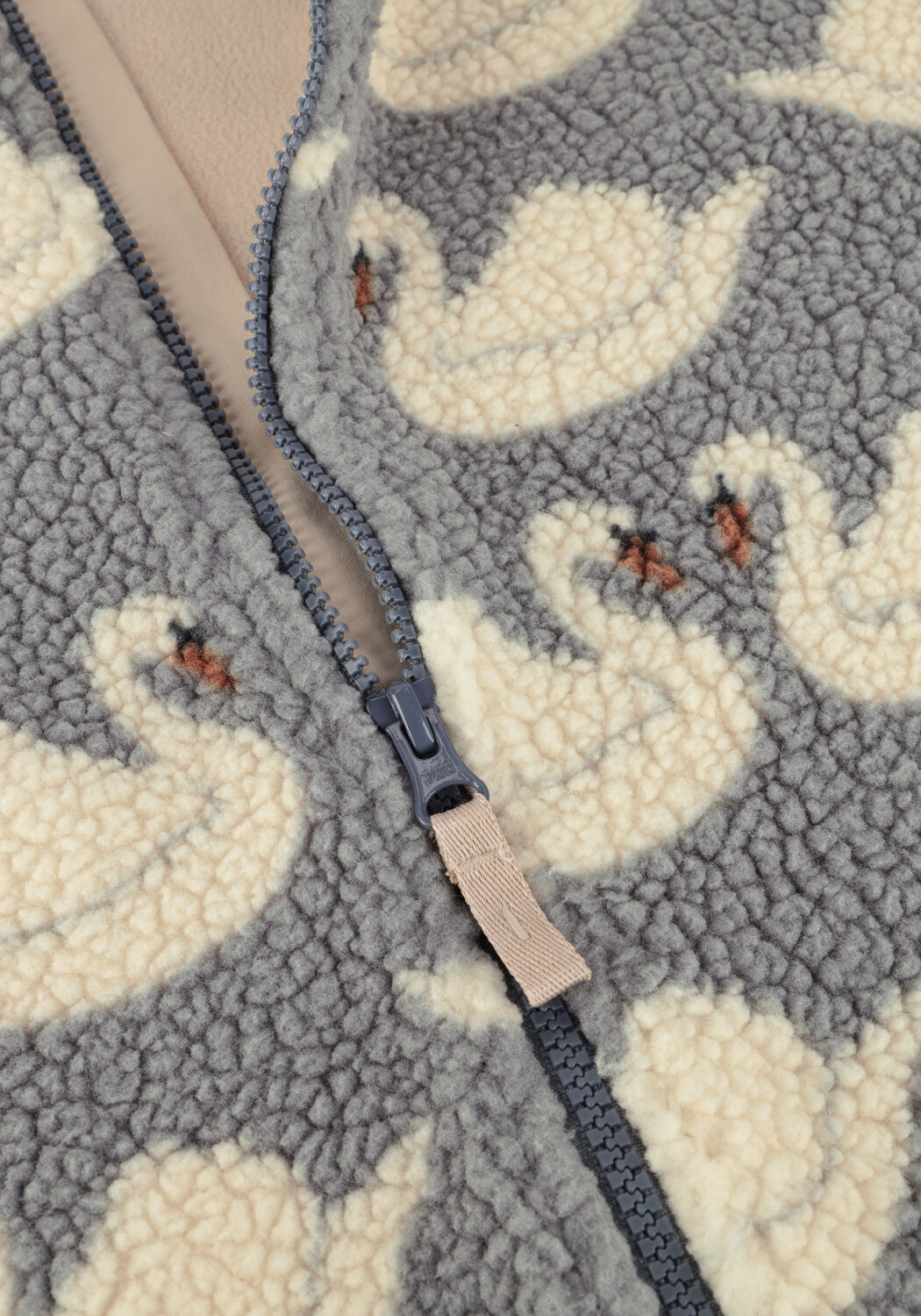 Blaue KONGES SLOJD Teddy-Jacke JODY TEDDY JACKET - large