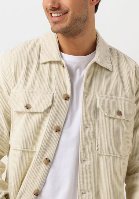 Weiße CAST IRON Overshirt LONG SLEEVE SHIRT SOLID RIBCORD - large