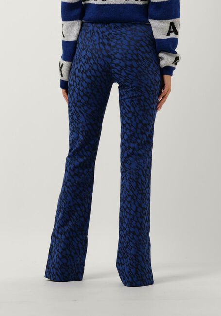 Blaue ALIX THE LABEL Schlaghose LADIES WOVEN SKETCHY ANIMAL FLARED PANTS - large