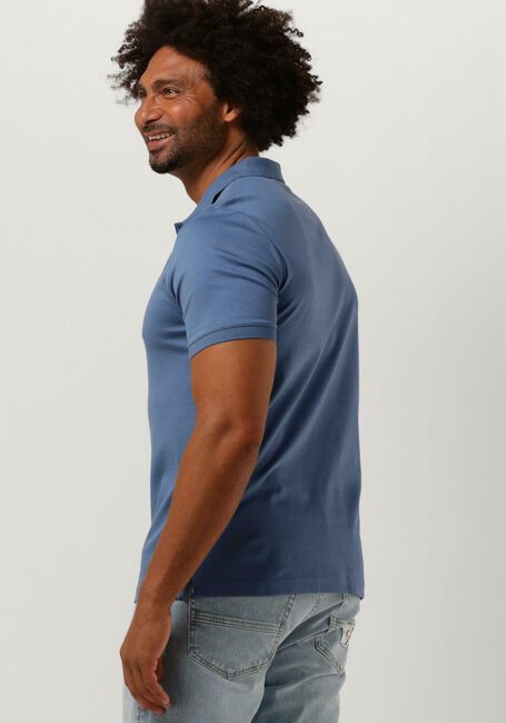 Blaue CALVIN KLEIN Polo-Shirt SMOOTH COTTON SLIM POLO - large