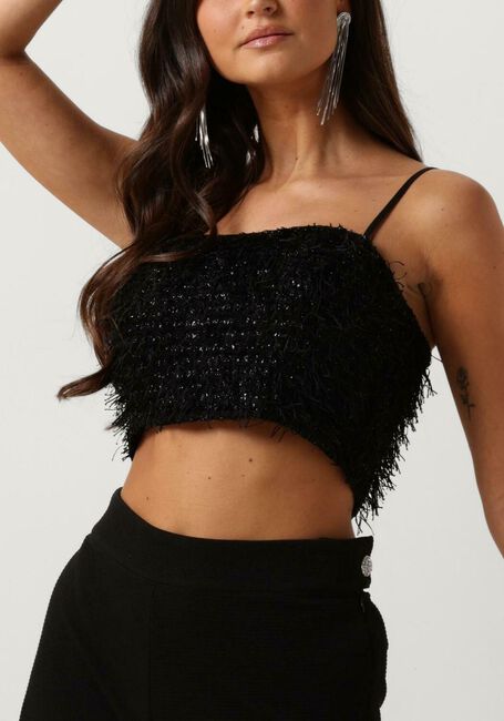 Schwarze CO'COUTURE Top GONZOCC CROP TOP - large