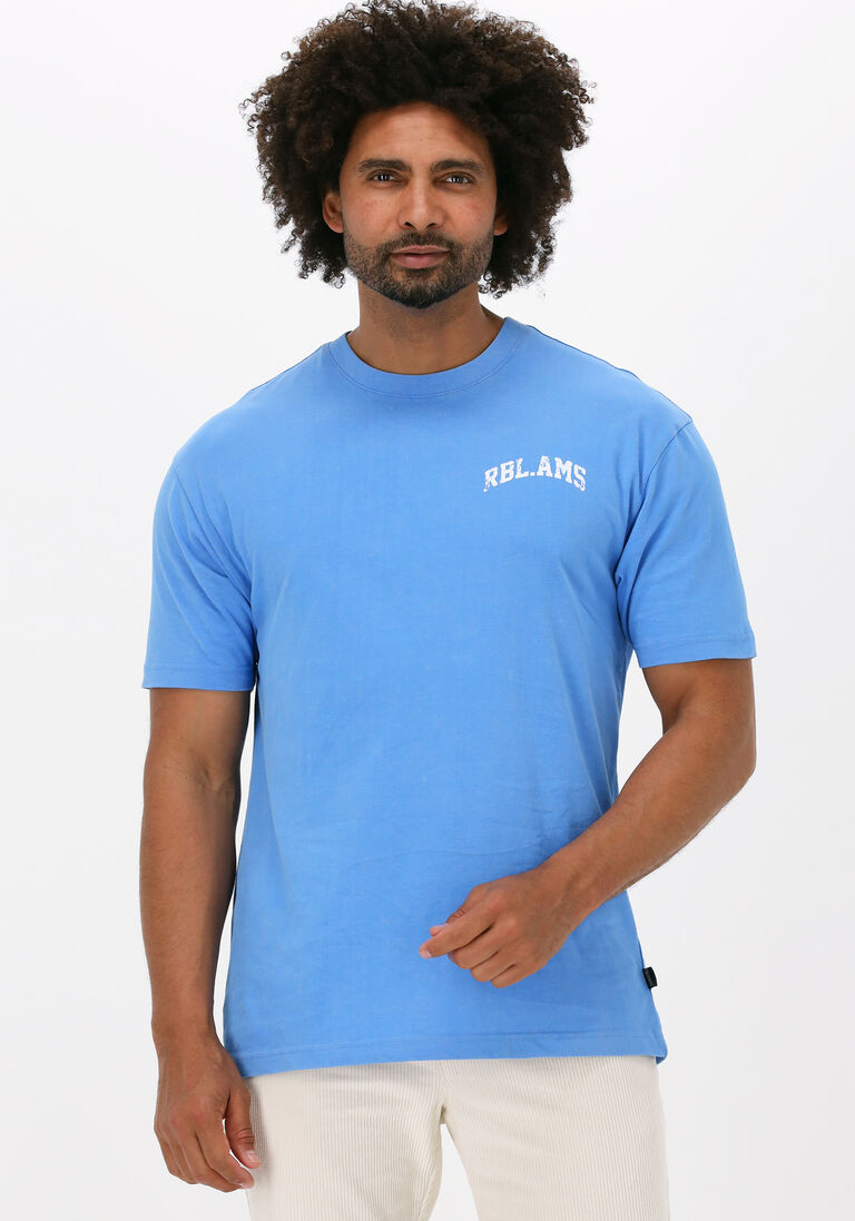 blaue colourful rebel polo-shirt rbl ams small chest washed tee