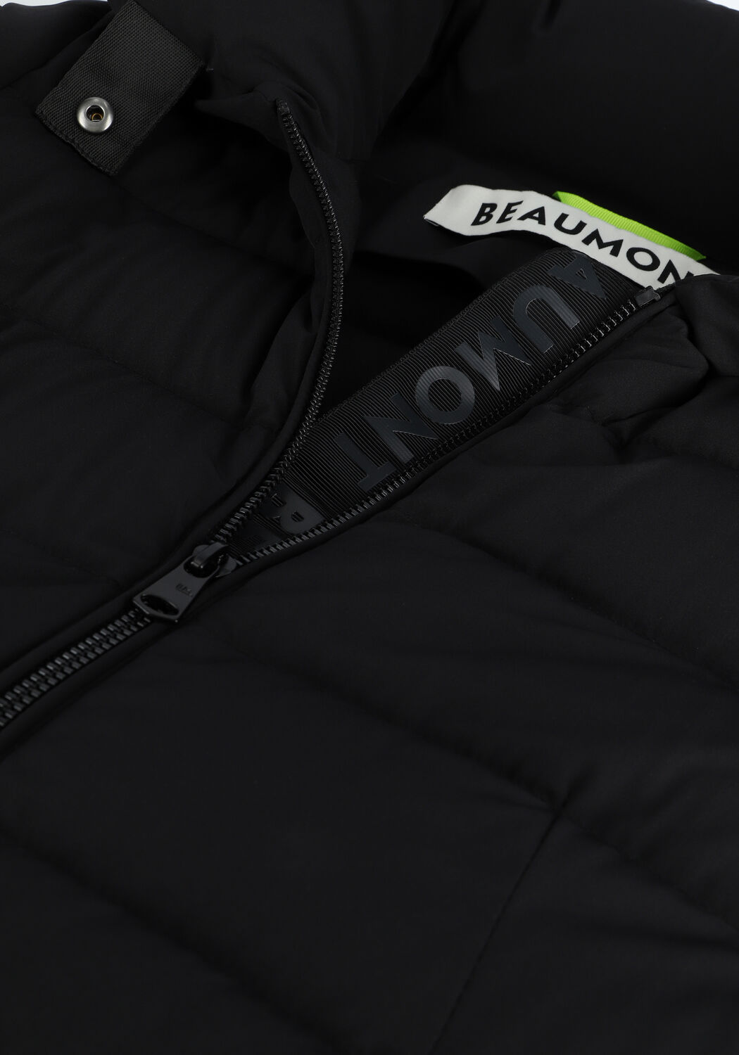 Schwarze BEAUMONT Wattierte Jack BI STRETCH LONG COAT - large