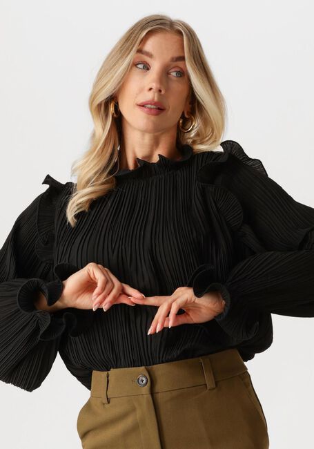 Schwarze Y.A.S. Top YASPHILINA LS HIGH NECK TOP - large