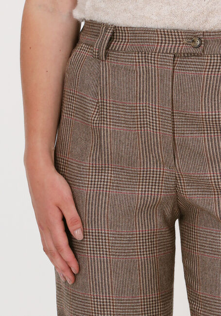 Camelfarbene VANILIA Hose CHECK RELAXE - large